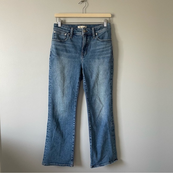 Madewell Curvy Kick Out Crop Jeans in medium blue wash size 28 - Picture 7 of 16